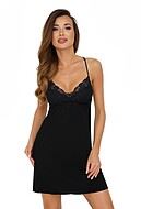 Romantic chemise, lace overlay, thin shoulder straps